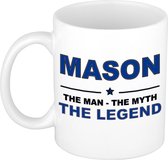 Mason The man, The myth the legend cadeau koffie mok / thee beker 300 ml