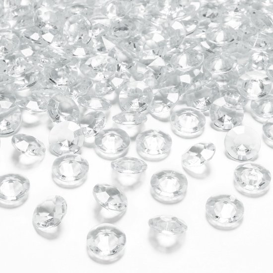 Zorgvuldig lezen vallei glas 200x Hobby/decoratie transparante diamantjes/steentjes 12 mm/1,2 cm -  Kleine kunststof... | bol.com