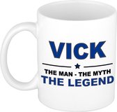 Vick The man, The myth the legend cadeau koffie mok / thee beker 300 ml