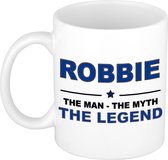 Robbie The man, The myth the legend cadeau koffie mok / thee beker 300 ml