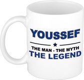 Youssef The man, The myth the legend cadeau koffie mok / thee beker 300 ml