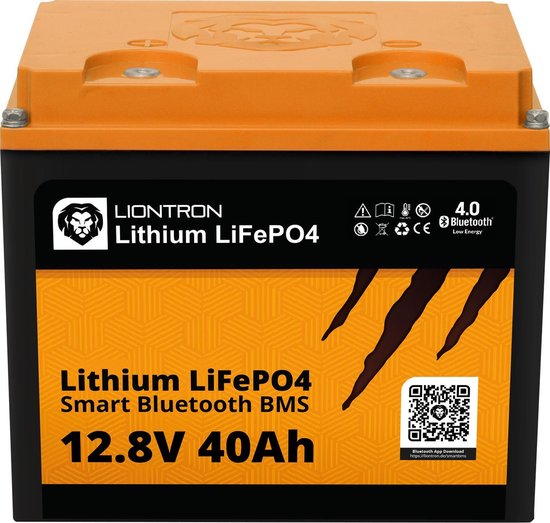 Invloed wapenkamer Magnetisch Liontron - LiFePO4 - Lithium accu | 40Ah | Met bluetooth | bol.com