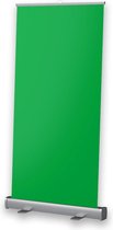 Luxe Green screen - Roll-up banner - Achtergronddoek - Achtergrondsysteem – Green screen set - 100x200 cm