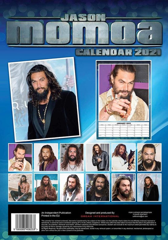 Jason Momoa Kalender 2021 A3