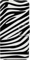 ADEL Kunstleren Book Case Portemonnee Pasjes Hoesje Geschikt voor Samsung Galaxy A5 (2016) - Zebra