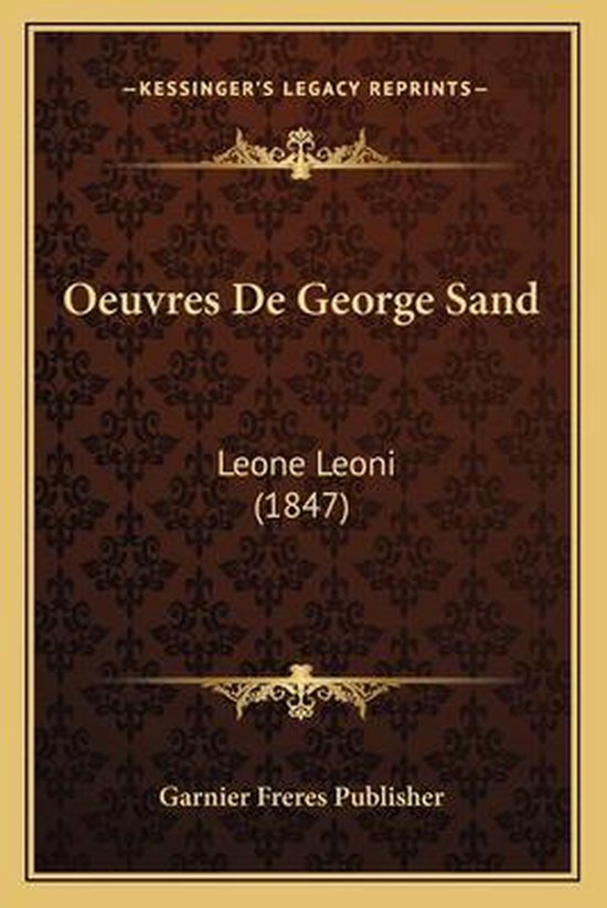 Oeuvres de George Sand