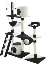 Paradise Cat Tree - 110x40x130cm - Zwart en Wit