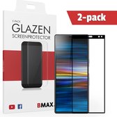2-pack BMAX Glazen Screenprotector geschikt voor de Sony Xperia 10 Plus Full Cover Glas / Met volledige dekking / Beschermglas / Tempered Glass / Glasplaatje