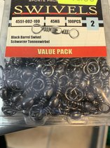 Spro | Swiffels | Wartels | 100 stuks | 45 kg | maat 2
