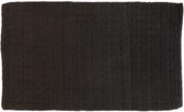 Lucy's Living Luxe badmat GRIT Black exclusive – 50 x 80 cm – zwart - katoen - anti-slip - badkamer mat - badmatten - badtextiel - wonen – accessoires - exclusief