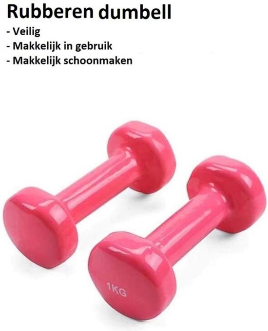 2x Pro 1KG Dumbells - Gewichten - Dumbell Set - Dumbbells - Fitness -  Halters - Halter... | bol.com