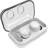 DrPhone GearX8 – Draadloze Earbuds met oplaadcase – Bluetooth 5.0 – IPX5 Waterdicht – Wit