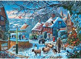 Puzzel 1000 stukjes-A Winter stroll