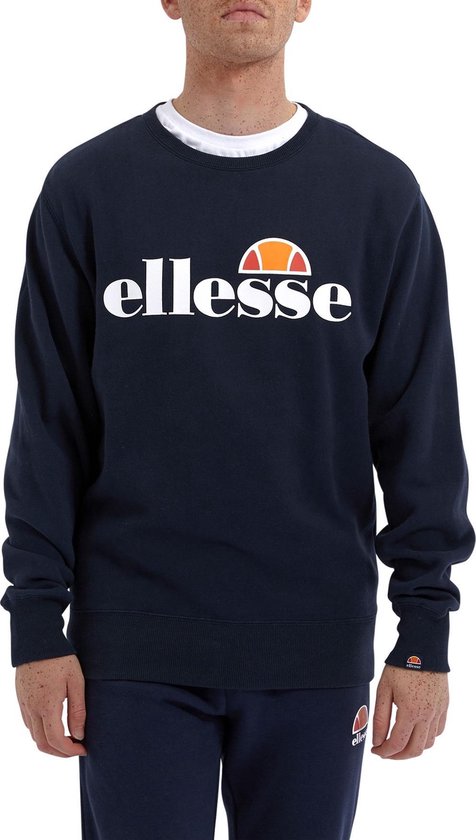 Sweat Homme Ellesse SL Succiso - Noir, Col Rond, Manches Longues, Coton/polyester