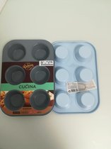 Cupcake vormpjes - 2 stuks - lichtblauw