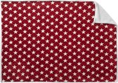 Sherpa plaid 150x200 cm ROOD STERREN - 100% polyester