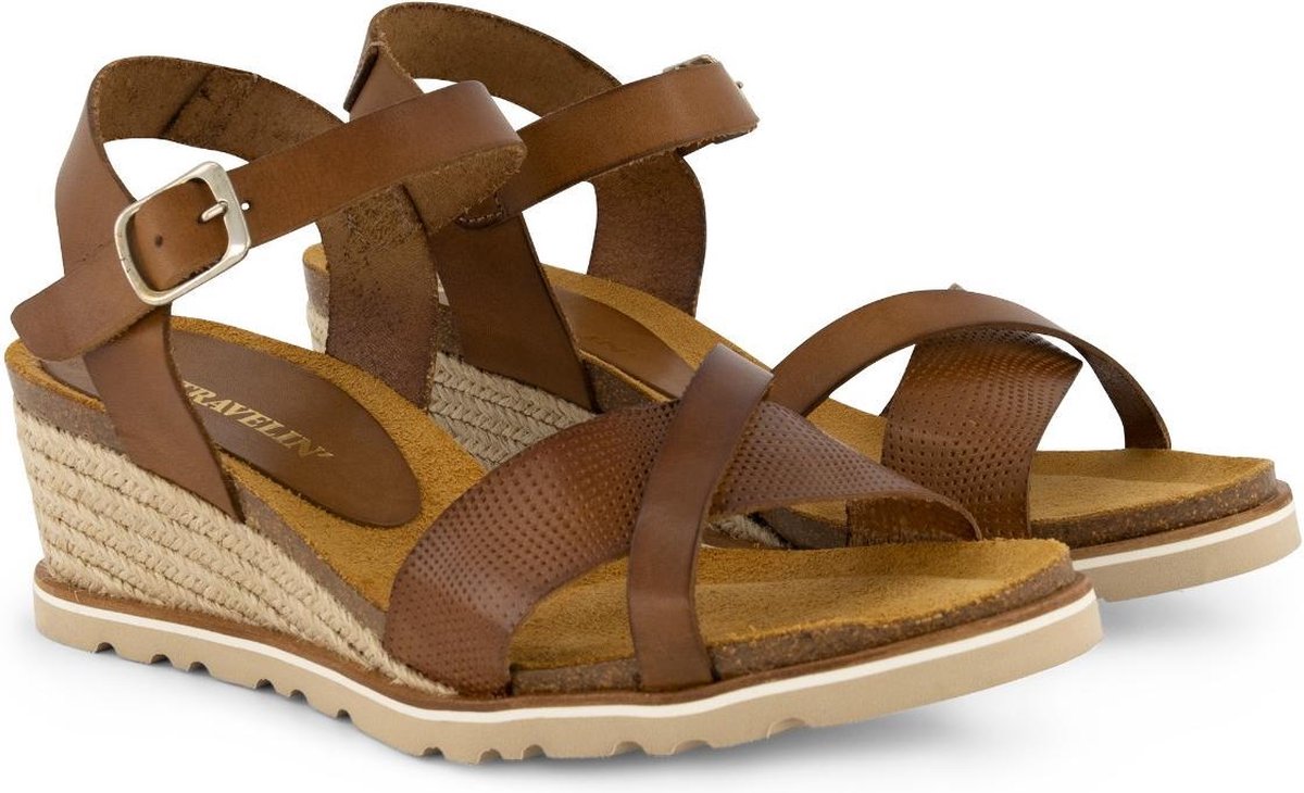 Travelin' Mabella Leren Dames Sandalen Sandaletten