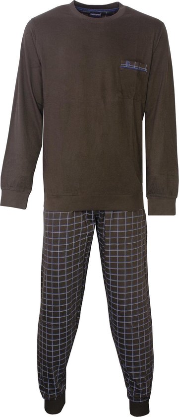 Paul Hopkins - Heren Pyjama - Bruin - Maat S