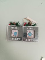 2 leuke kersthangers met tekst: Warm Wishes