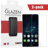 2-pack BMAX geschikt voor de Glazen Screenprotector Huawei P9 Plus Full Cover Glas / Met volledige dekking / Beschermglas / Tempered Glass / Glasplaatje