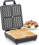 Bol.com Royal Swiss wafelijzer – Mini Wafelijzer & Waffle Maker met Anti-aanbaklaag – Cool Touch Handgreep – Duurzaam Compact en... aanbieding