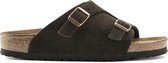 Birkenstock slipper ZURICH SFB Mocha narrow veloursleder Suede - Maat 39