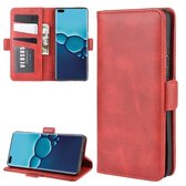 Huawei P40 Hoesje - Book Cover Rood by Cacious (Element serie)