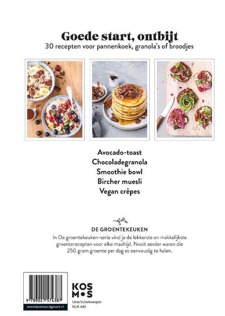 De Groentekeuken - Goede start, ontbijt - back cover