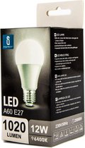 Aigostar LED A5 A60 12W - E27 fitting - 6400K - 10 stuk
