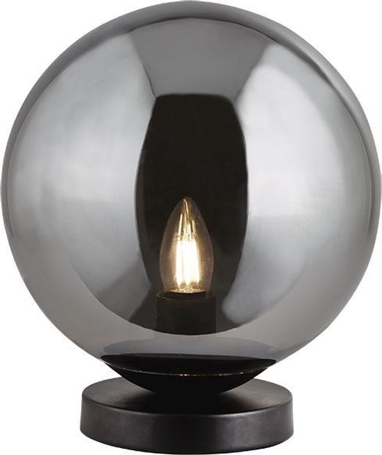 Airco Indiener Vertrek naar Dutch Lighting Collection Leerdam Tafellamp - E27 - Metaal - Smokey Glas |  bol.com