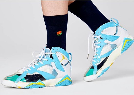 Happy Socks Embroidery Hamburger Sock - Unisex - Maat: 41-46 | bol.com