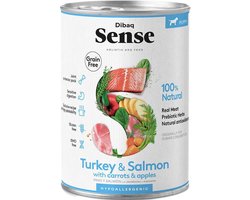 Dibaq Sense Holistische puppyvoeding met zalm en kalkoen - 4 stuks