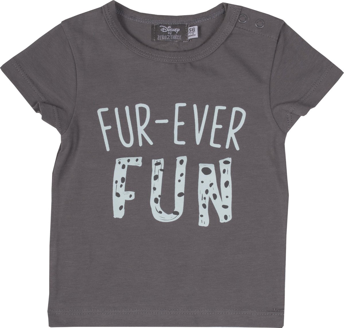 Zero2three Jongens Baby T-shirt Dalmatiërs - Grijs