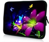 Sleevy 15,6 inch laptophoes grote bloem - laptop sleeve - laptopcover - Sleevy Collectie 250+ designs