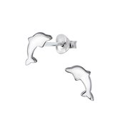 Joy|S - Zilveren dolfijn oorbellen 5 x 10 mm basic