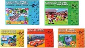 Mini puzzel 5x diverse prints - 24 pcs