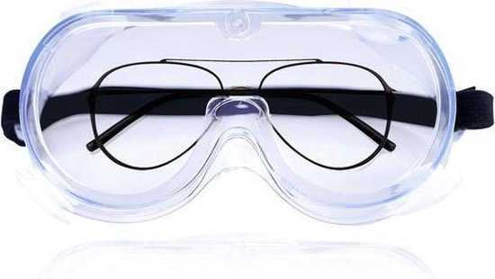 Abstractie Immuniteit Intiem Veiligheidsbril Beschermbril Spatbril | Transparant/Zwart | 3 Stuks |  bol.com