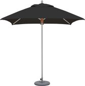 Tradewinds Aluzone Parasol (aluminium) - vierkant 2,2m X 2,2m - grote parasol - Zwart