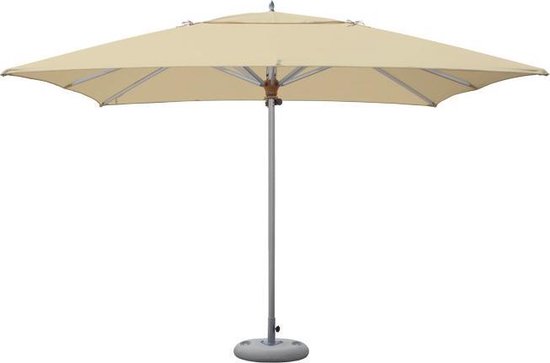 Tradewinds Aluzone Parasol (aluminium) - vierkant 3,5m X 3,5m - grote  parasol - Ecru | bol.com