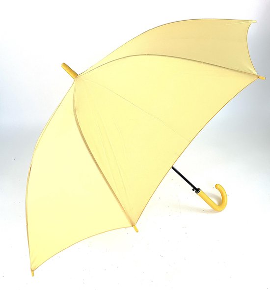 Benetton paraplu lang automatisch effen sweet yellow | bol.com