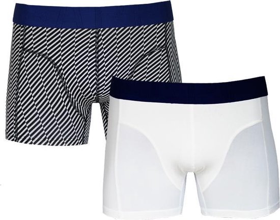 Sapph Boxershort Heren - Ethan - Microvezel - 2pack - Geometric Zwart/White  - L | bol.com