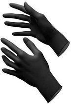 100 st Wegwerp handschoenen SMALL ZWART Nitril