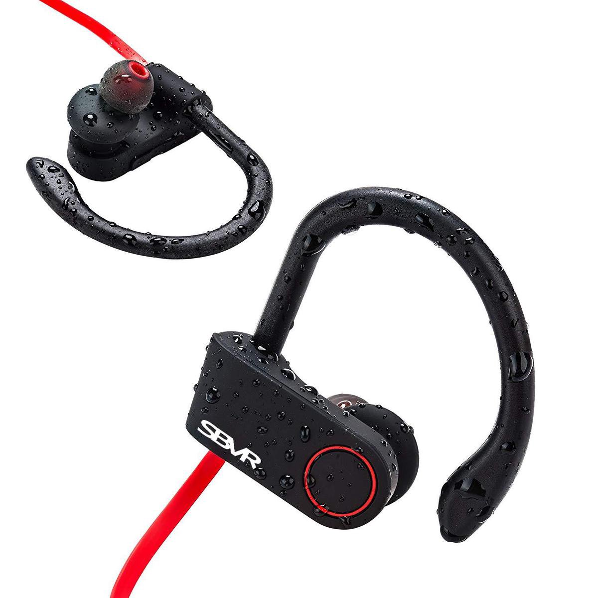 SBVR SV2 - Casque de sport sans fil Bluetooth à l'oreille - IPX6 Étanche -  Bluetooth