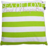 In the Mood Collection Kussen Sea of Love 50x50cm Lime Green - 2 stuks