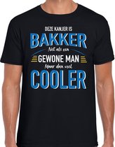 Deze kanjer is Bakker cadeau t-shirt zwart voor heren M