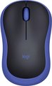 foto van Logitech M185 - Draadloze Muis - Blauw