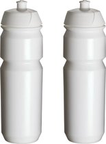 2 x Tacx Shiva Bottle - 750 ml - Blanc - Bouteille