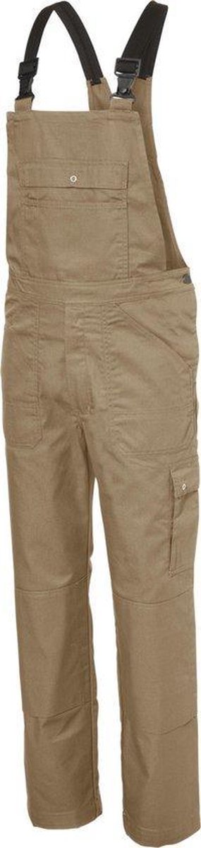 Ultimate Workwear - Amerikaanse Overall WANGEN (tuinbroek, BIB, bretelbroek) - polyester/katoen 245g/m2- Khaki/Kaki - NU TIJDELIJK IN PRIJS VERLAAGD