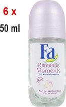 Fa Deodorant Roller Romantic Moments - Voordeelverpakkig 6 Stuks
