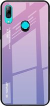 Voor Huawei P Smart Z Gradient Color Glass Case (Lichtpaars)